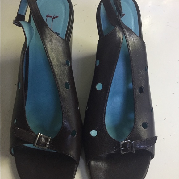 THIERRY RABOTIN WEDGE SANDALS - Picture 1 of 7